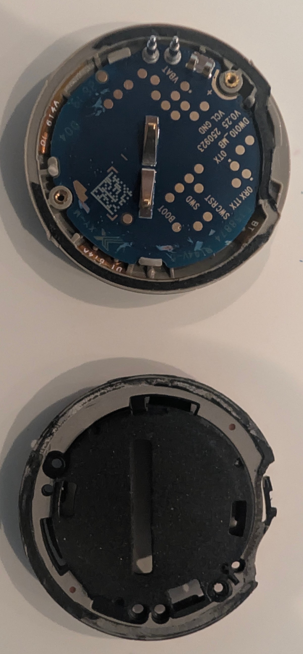 Back view of opened seal